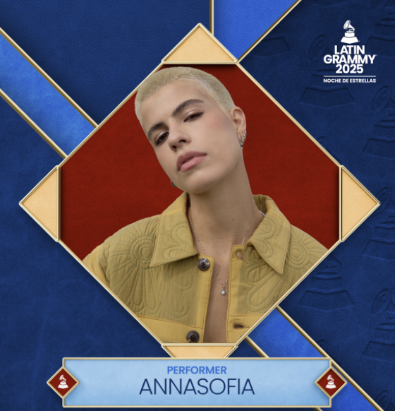 ANNASOFIA CONFIRMA PARTICIPACIÓN EN LATIN GRAMMY